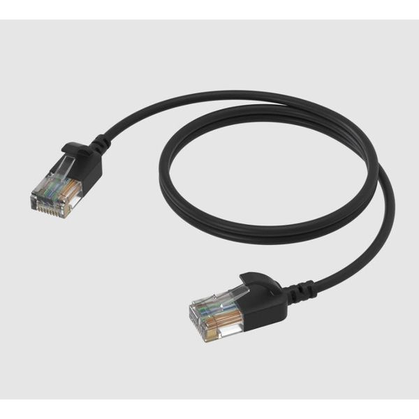Procab CSD560B/1 Cavo Di Rete Ultra-Sottile CAT6A U/Utp - Nero, 1,00 Metri-image