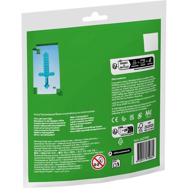 Lego Polybag Minecraft La Resa Dei Conti Nella Grotta Lussureggiante-image