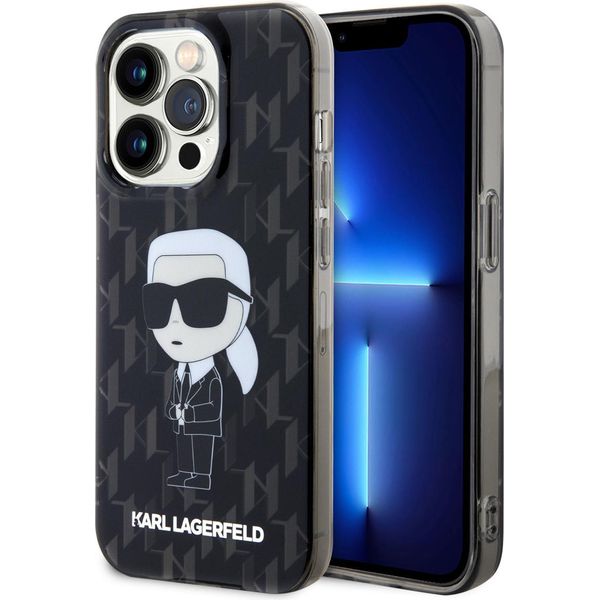 Karl Lagerfeld Klhcp15Xhnkmklk Custodia Rigida Per Iphone 15 Pro Max 6.7 Czarny/Nero Monogramma Ikonik-image