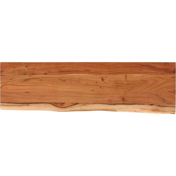 Vidaxl Piano Da Tavolo 120X40X3,8Cm Rettangolare In Legno Massiccio Acacia Bordo Albero-image