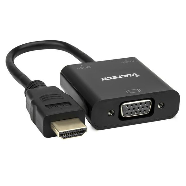 Vultech SN21707 Cavo Video Adattatore 1 M Vga (D-Sub) Hdmi Tipo A (Standard) Nero-image