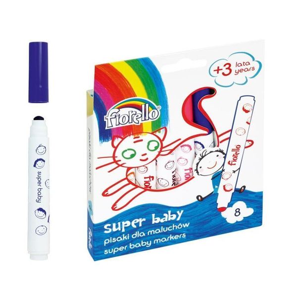 Pennarelli Super Baby 8 Colori Fiorello-image