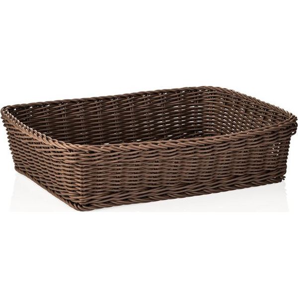 System Basket Cestino Marrone Gastro 40 X 30 X 10 Cm, Polipropilene-image