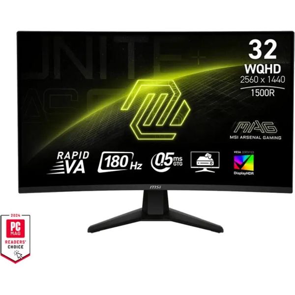 Msi Mag 32CQ6F Monitor Pc 80 Cm 31.5 Pollici 2560 X 1440 Pixel Wide Quad Hd Nero-image