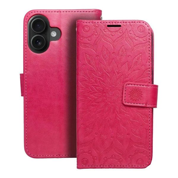 Custodia / Cover Per Apple Iphone 16 Mandala Rosa - Libro Mezzo-image