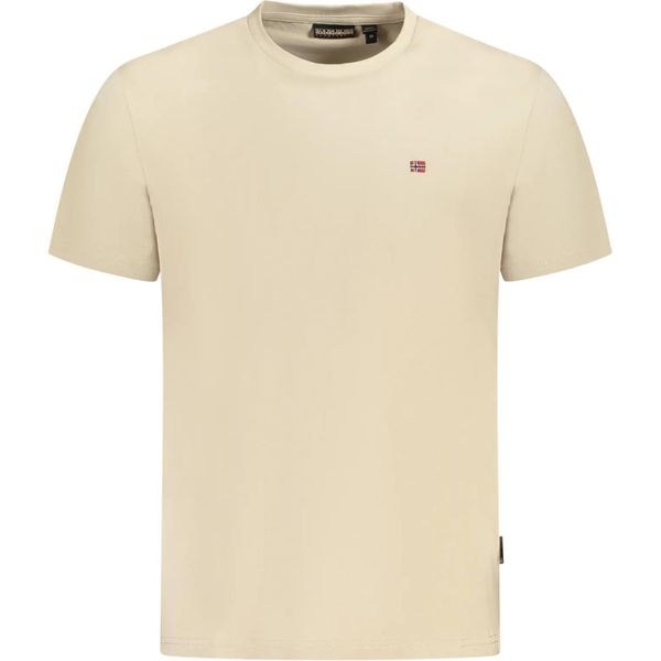 Napapijri T-Shirt A Maniche Corte Vestibilità Regolare Scollo Rotondo Ricamo : Taglia - L Taglia: L-image