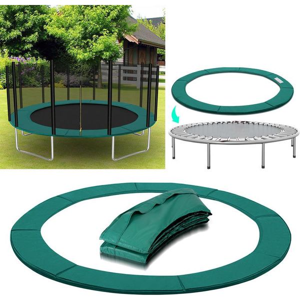 Copertura Per Bordo Trampolino Hengda, Protezione Per Bordo, Accessori Per Trampolino, Copertura Per Molle Per Trampolino 305 Cm Verde-image