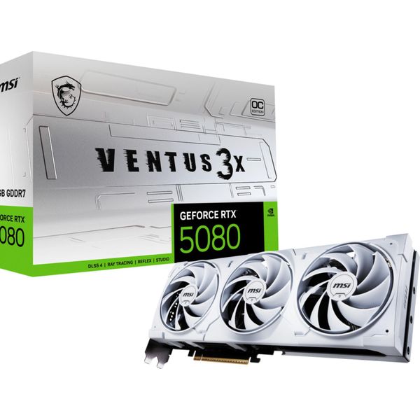 Msi Ventus Geforce Rtx 5080 16G 3X Oc White Scheda Grafica Nvidia 16 Gb GDDR7-image