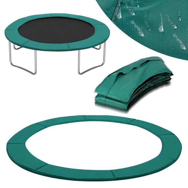 Copertura Bordo Trampolino Aopunly, Protezione Bordo, Accessori Trampolino, Copertura Molla Per Trampolino 244 Cm Verde-image