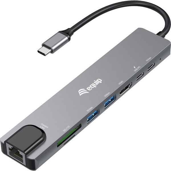 Equip 133497 Replicatore Di Porte E Docking Station Per Laptop Cablato Usb Tipo-C Nero, Grigio-image