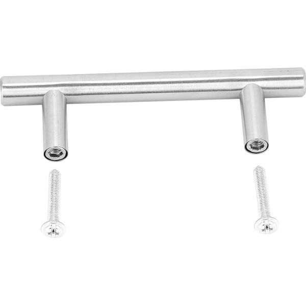 Acciaio Inox T Bar Gabinetto Tirare Maniglie Manopole Cucina Porta Maniglia Per Mobili (100 Mm)-image