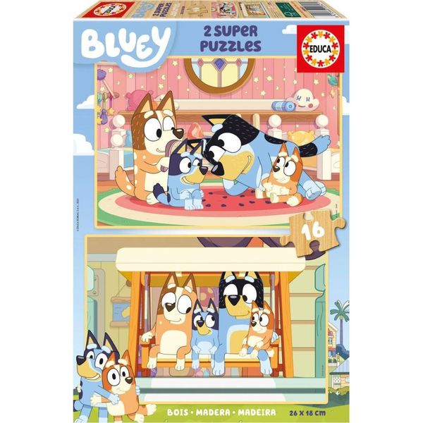 Puzzle - Educa - Bluey - 2 X 16 Pieces - Multicolored - For Children From 3 Years Old-image