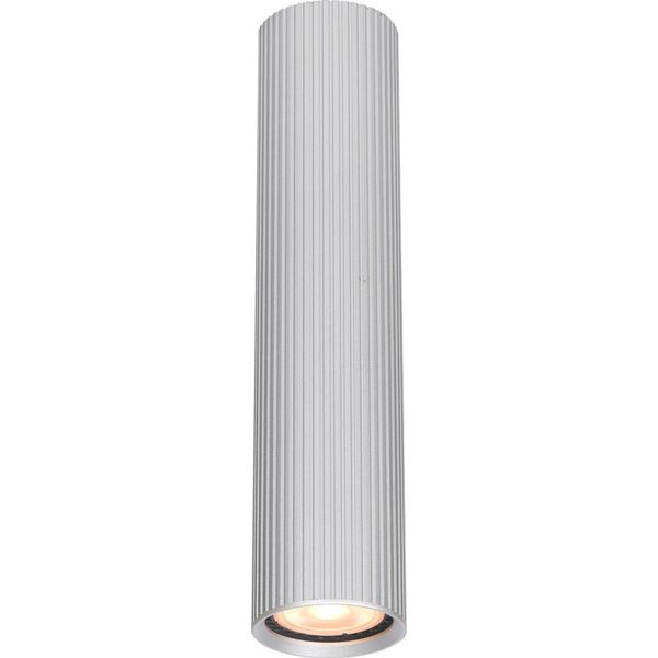 Spot Da Soffitto Moderno In Alluminio A Strisce Rotonde 24 Cm Per Soggiorno Cucina 1Xgu10 10W Rilok Italux-image
