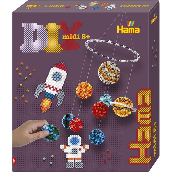 Hama Ferro Su Perline 3257 Hama Ferro Su Perline Midi "Space Mobile"", Confezione Regalo"-image