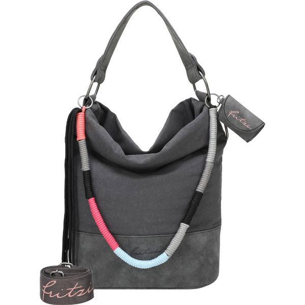 Fritzi Aus PreußEn Borsa A Tracolla Borsa A Tracolla Olga Limited Leo Rainbow Sky Hobo Bag Leo Soft Anthra Grigio Scuro-image