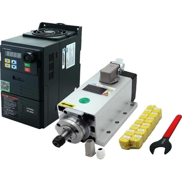 Motore Mandrino Cnc Da 2,2 Kw, 24000 Giri/Min, Compatibilità Pinza ER20, 220V-image