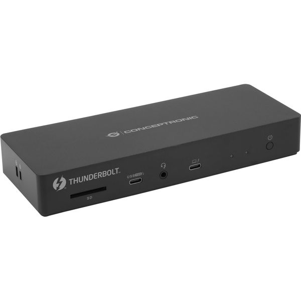 Conceptronic DONN30B Replicatore Di Porte E Docking Station Per Laptop Cablato Thunderbolt 4 Nero-image