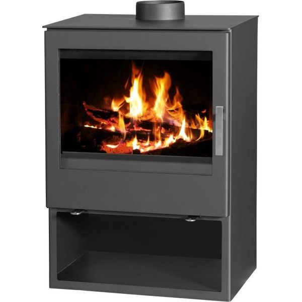 Stufa A Legna Victoria Modena - 9,76 Kw, Efficiente, Compatta, Classe A+, Moderna-image