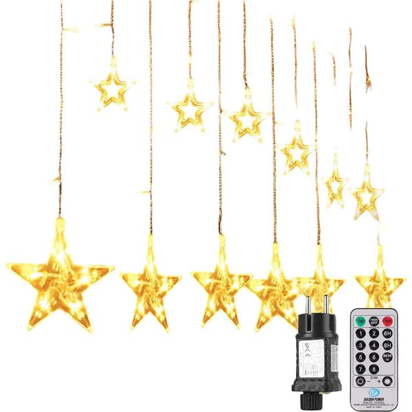 Catena Luminosa Led Natale Ghirlanda Natalizia 8 Modalità 3,5 M-image