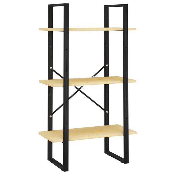 Syfax™ Scaffale Portaoggetti 60X30X105 Cm In Legno Massello Di Pino-image