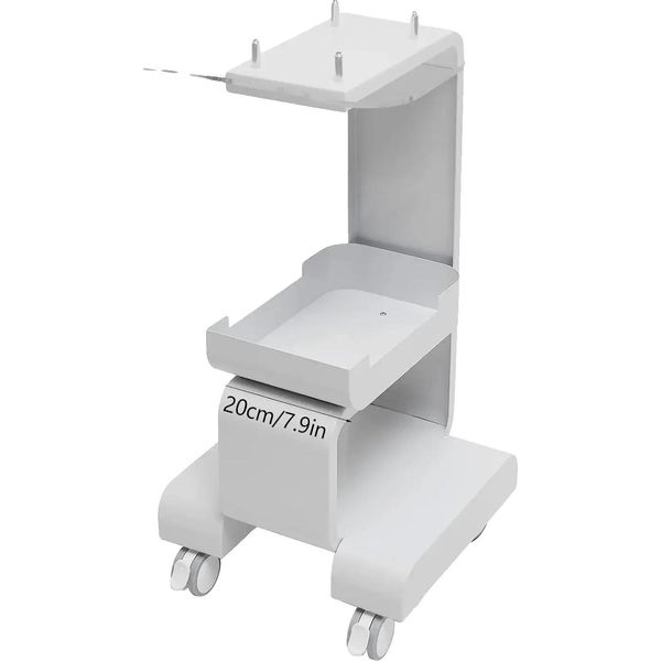 Carrello Da Salotto, Design Moderno, Facile Mobilità, Bianco-image