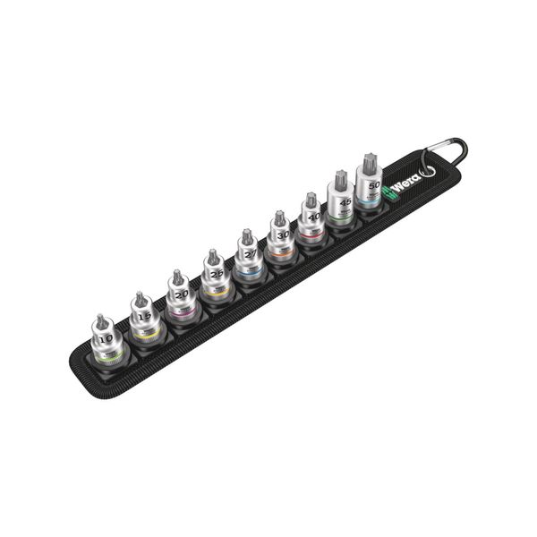 Wera Belt B 3 Tx Hf Zyklop Bitnuss-Satz Tx, Mit Haltefunktion, 3/8"-Antrieb, 9-Teilig (05003972001)"-image
