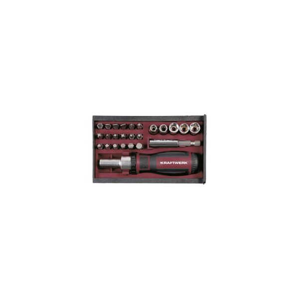 Kraftwerk Ratschen-Schraubendreher Bit Box 1/4", 25-Tlg. (306.378.003)"-image
