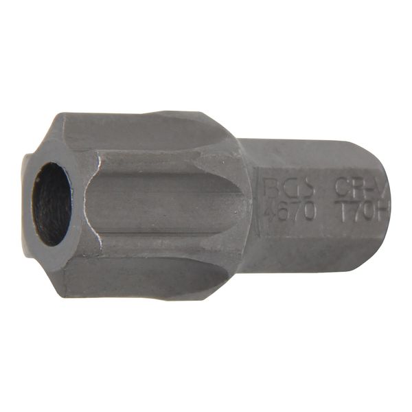 BGS Bit 4670, Antrieb AußEnsechskant 10 Mm (3/8"), T-Profil (FüR Tx) Mit Bohrung T70 ; BGS Technic)-image