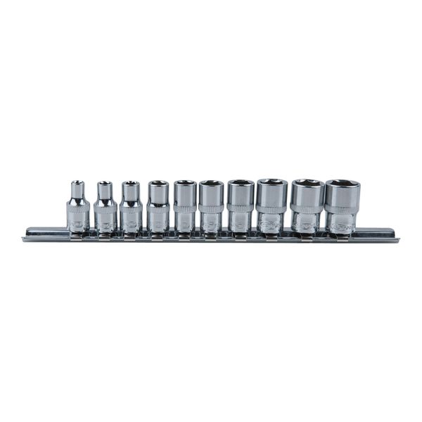Ks Tools 1/4" Chromeplus Sechskant-Stecknuss-Satz, 10-Teilig 4-13Mm (918.0620)"-image