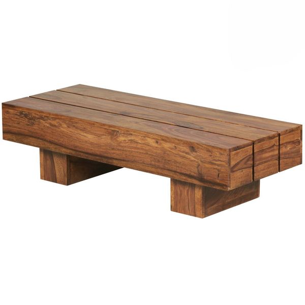 Wohnling WL1.325 Couchtisch Massivholz Sheesham 120 Cm X 45 Cm X 30 Cm-image