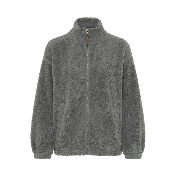 Sweatjacke Oxmo "Trainingsjacke Oxberina", Damen, Gr. Xs, Grau (Castlerock), Obermaterial: 100% Polyester Pes., Sweatjacken Sweatjacke-image