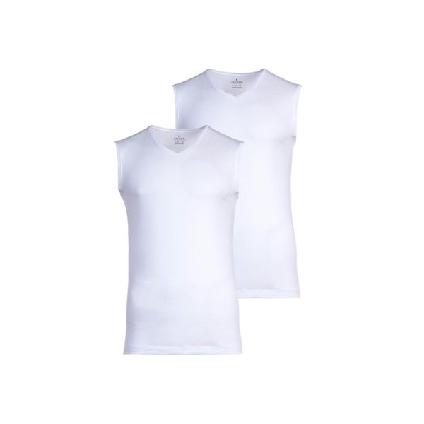 Unterhemd Ragman "Unterhemd 2Er Pack", Herren, Gr. L, N-Gr, Weiß, Obermaterial: 100% Baumwolle Co., Unterhemden Unterhemd-image