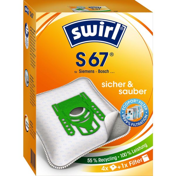Swirl® 622189 Sacchetto Per Filtro Polvere - Marca Siemens/Bosch - S 67 Airspace-image
