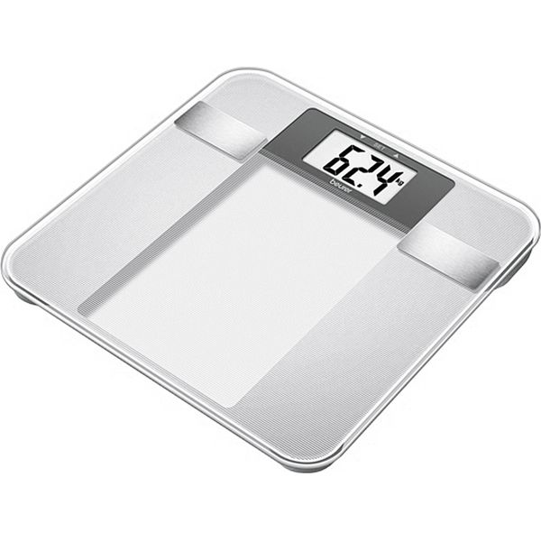 Beurer Bg 13 Bilancia Diagnostica In Vetro Lcd Acciaio Inox Silver-image