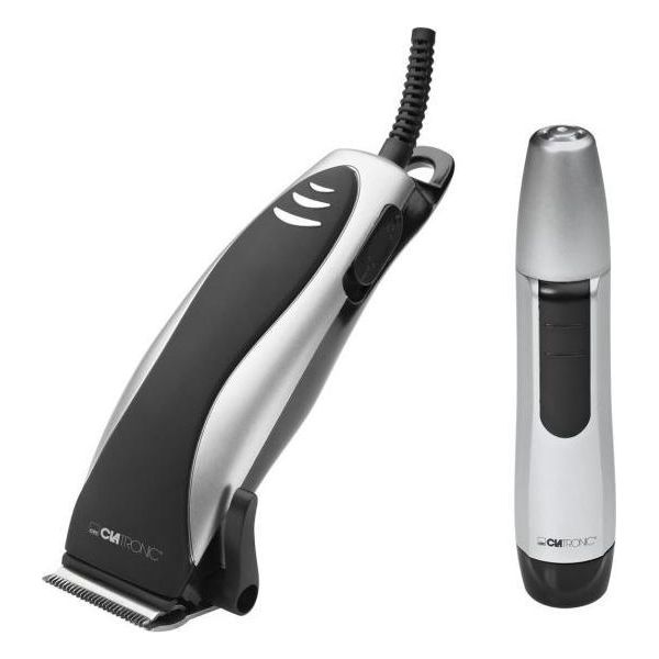 Clatronic Set Per Tagliare Barba E Capelli Con 4 Pettini + Rifinitore Per Naso E Orecchie Swsi Hsm 3441 Ne-image