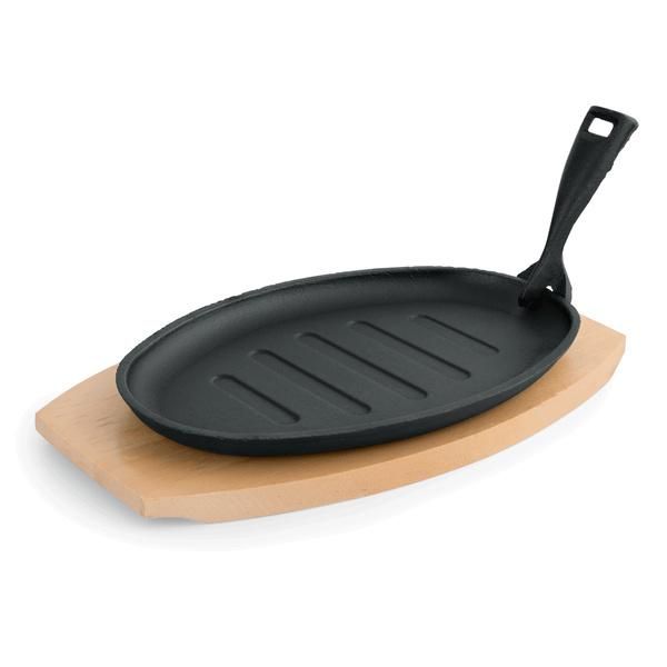 Padella Di Servizio In Ghisa (Ovale). 29X18Cm (Dimensioni In Cm)-image