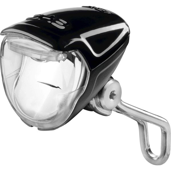 Busch & MüLler 160RNDI-04 Faro Dynamo 'Lumotec Eyc N Plus', Led, Interruttore, Luce Di Parcheggio, Nero-image