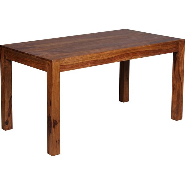 Tavolo Da Pranzo Wohnling Design Massiccio 140 X 80 X 76 Cm In Legno Massiccio Di Sheesham; WL1.320-image
