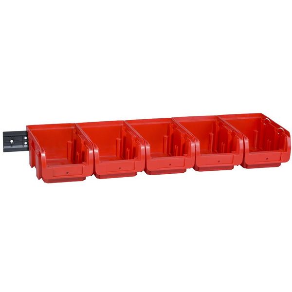 Allit 457046 Allit Profiplus >C< Set Di Contenitori Aperti 2/6, Rosso-image