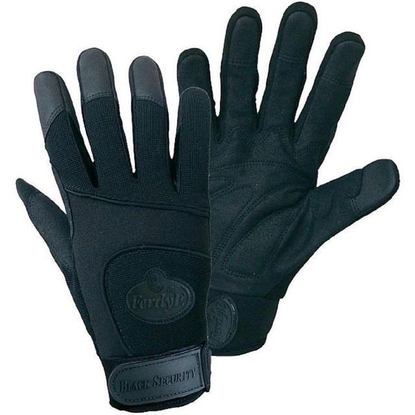 1 Paio Di Guanti Ferdyf. Mechanics Black Security Con Dorso In Spandex Nero, Colore: Nero, Taglia: Xxl (11)-image
