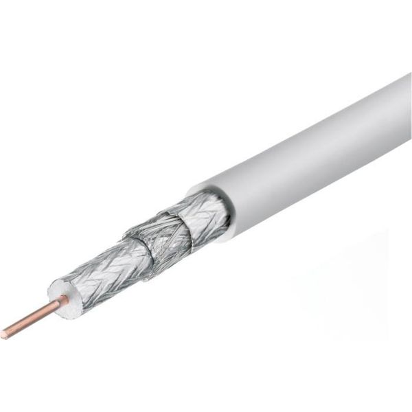 Triax Cavo Coassiale In Pvc A Tripla Schermatura Bobina Da 250 M Bianco Koka 110 A+ SP250-image