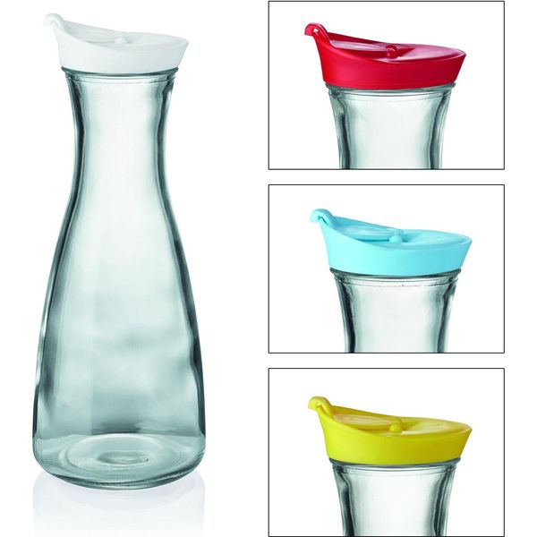 Caraffa Con Coperchio, 1,0 Litri, Bianco, Vetro : Caraffa Con Coperchio, 1,0 Litri, Bianco, Vetro Variante: Caraffa Con Coperchio, 1,0 Litri, Giallo-image