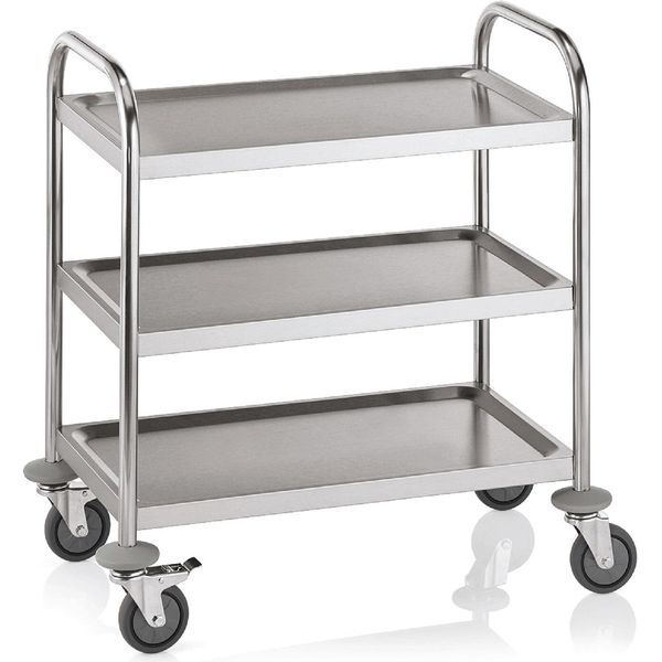 Carrello Di Servizio A 3 Ripiani In Acciaio Inox 11 Kg-image