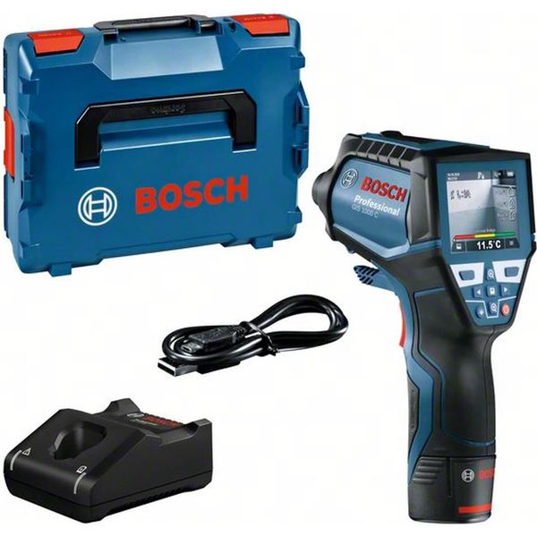 Bosch Power Tools Rilevatore Termico Gis 1000 C, 1 Batteria Gba 12V 2,0Ah, L-BOXX-image
