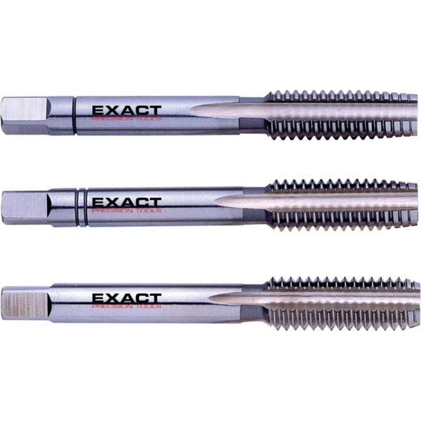 Eventus By Exact 1610020 Hand Tap Set 3-Piece Metric M8 1.25 Mm Right Hand Cutting Din 352 Hss 1 Set-image