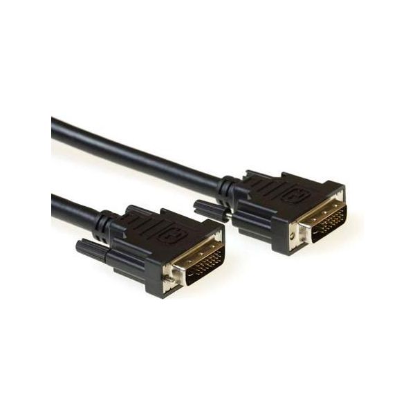 Act Cavo Di Collegamento DVI-D Dual Link Maschio-Maschio 1,8 M 1,8 M Cavo DVI-D DVI-D Nero (AK3830)-image