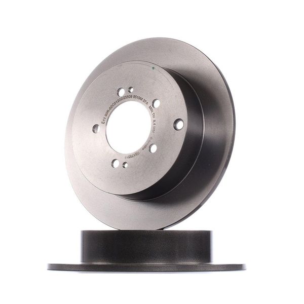 2X Brembo 08.A755.11 Disco Freno Asse Posteriore-image