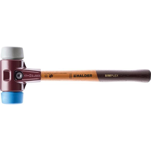 Halder Simplex 3013.060 Soft-Face Hammer Ergonomic Handle, Semihard, Soft 1420 G 405 Mm 1 Pc(S)-image