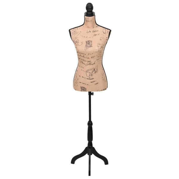 Vidaxl Donna Busto Manichino Da Sarta Busto Vestito Manichino Iuta-image