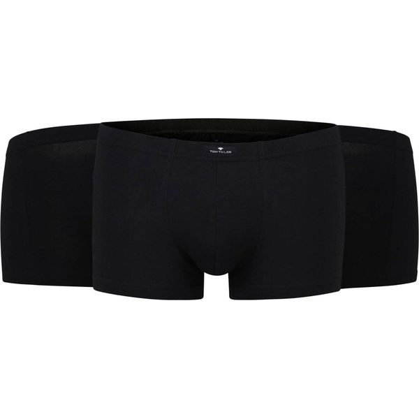 Tom Tailor Pantaloncini Da Uomo, Confezione Da 3 - X-LASTIC, Boxer, Pantaloni, Cotone Elasticizzato Schwarz M-image